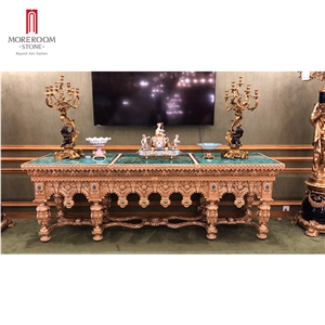 Green Granite Onyx Malachite Furniture Table