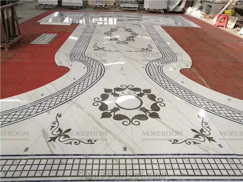 High End Hotel Project Marble Flooring Medallions