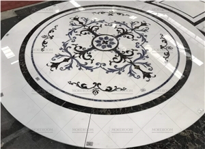 High End Hotel Project Marble Flooring Medallions