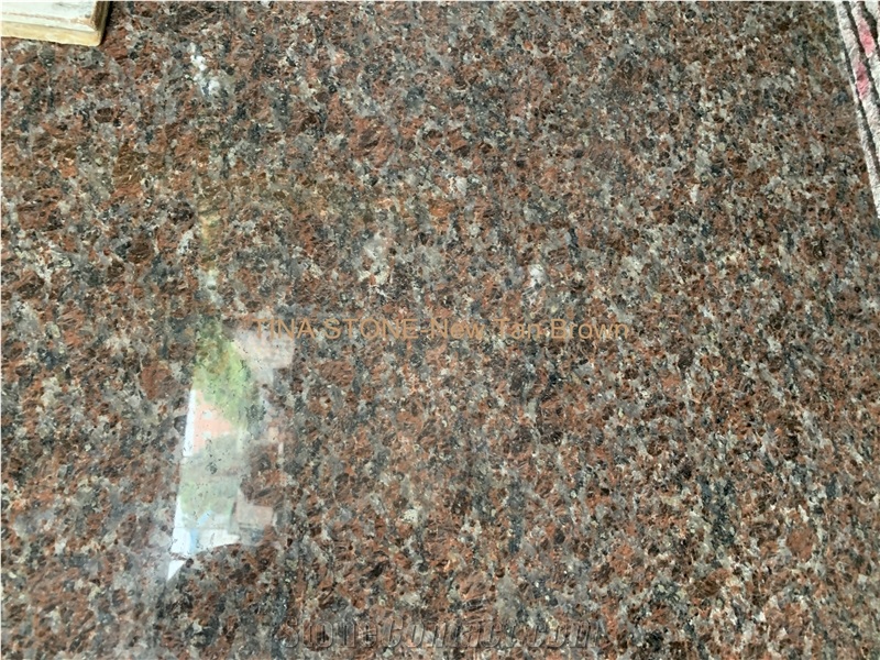 New Tan Brown Granite Tiles Slabs Stone Covering