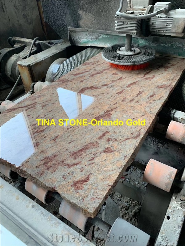 Orlando Gold Granite Tiles Slabs Cladding Flooring