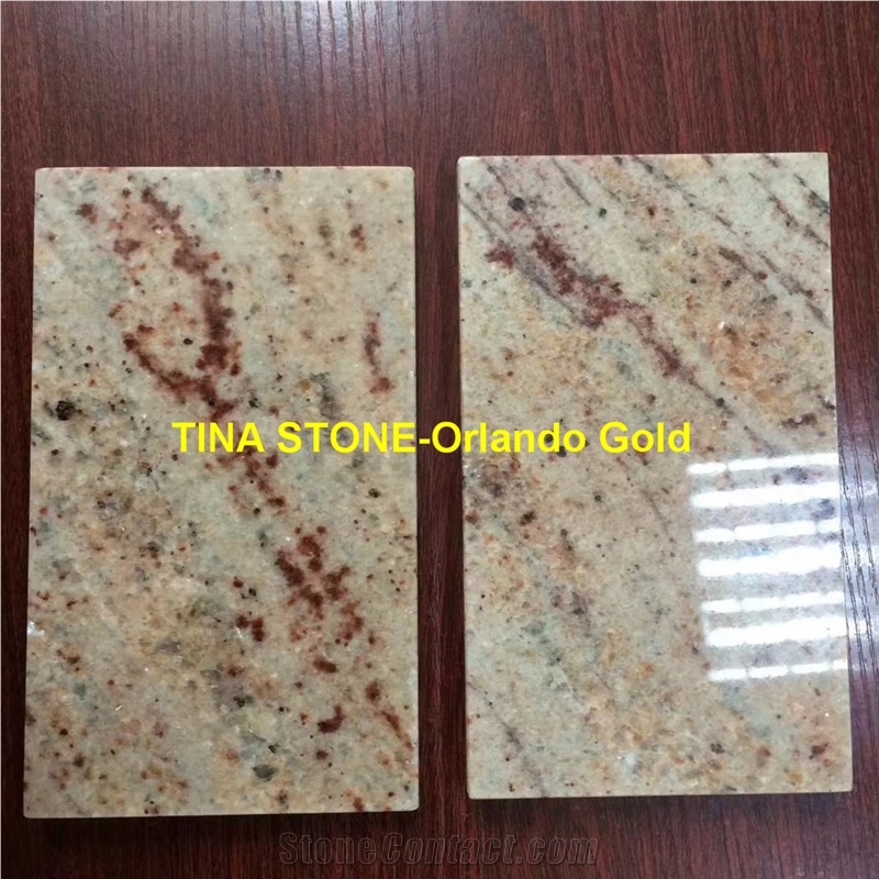 Orlando Gold Granite Tiles Slabs Cladding Flooring