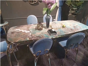 Customized Amazon Green Quartzite Vanities Top