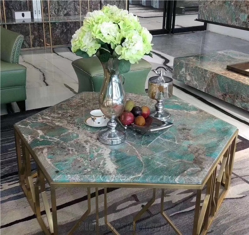 Customized Amazon Green Quartzite Vanities Top