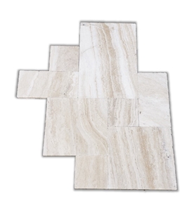 River Tumbled Beige Travertine Pool Coping,Pool Pavers