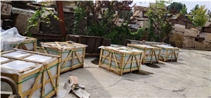 White Quartzite Dropface, Paving, Slabs and Step