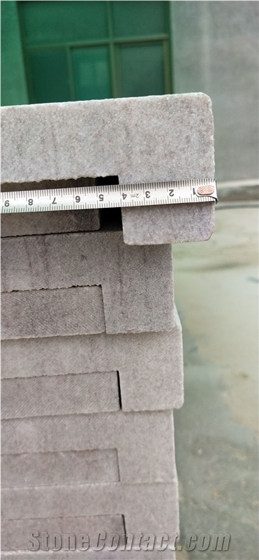 White Quartzite Dropface, Paving, Slabs and Step
