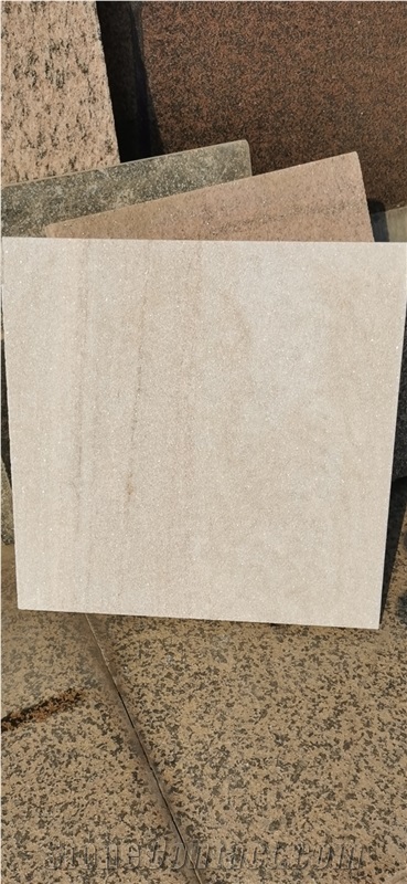 White Quartzite Dropface, Paving Tiles