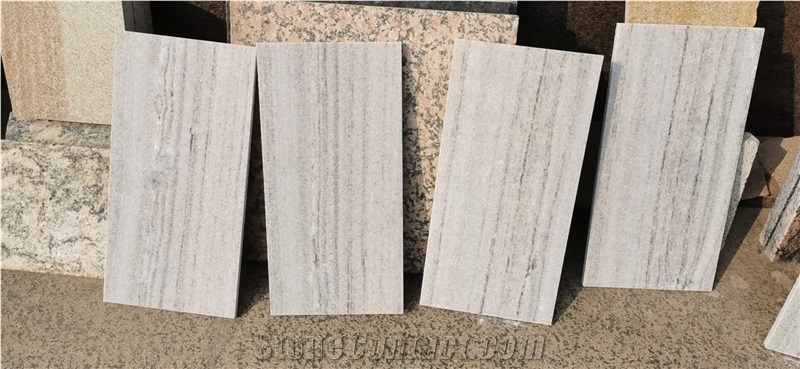 White Stone Sandblasted Flamed Pool Paver