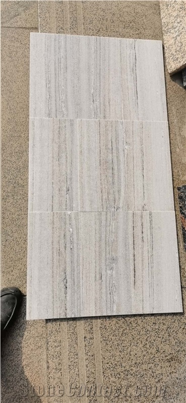 White Stone Sandblasted Flamed Pool Paver