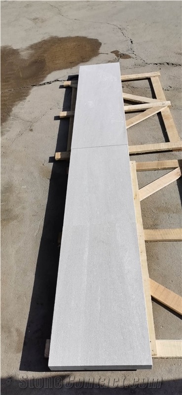 White Stone Sandblasted Flamed Pool Paver