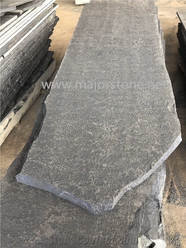 Slabs/Black Basalt Stone/Flamed/Waterjet
