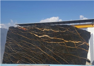 Nero Saint Laurent Black Gold Marble Blocks