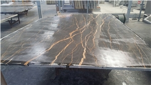Nero Saint Laurent Black Gold Marble Blocks