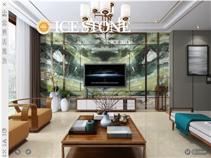 Chinese Dreaming Green Marble Wall Covering Tiles