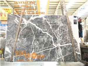 Chinese Skyfall Grey Marble Good Transparent Countertop