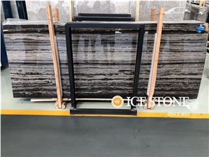 Multicolor Blue Black Wood Marble Slabs Tiles