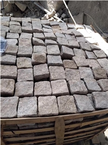 Yellow Golden Granite Cubes Split & Tumbled