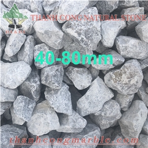 Grey Limestone Chip Size 50-80mm Steel Making