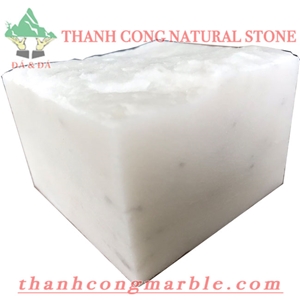 Ivory White Marble Cube Stone