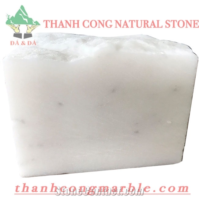 Ivory White Marble Cube Stone