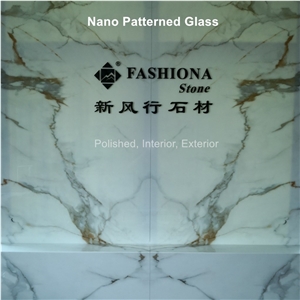 Nano Patterned Glassmarble, Book Match Slab