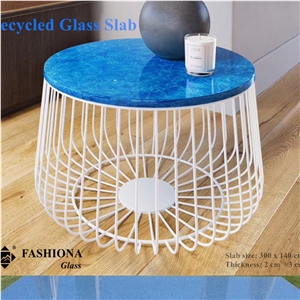 Translucent Recycled Glass Table Tops