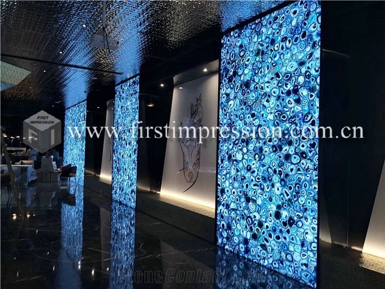 China Yellow Agate Semiprecious Stone Slabs