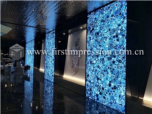 China Yellow Agate Semiprecious Stone Slabs