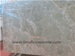 Almar Boragh Light Green Onyx Tiles Slabs