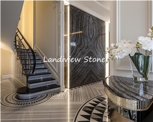 Ancient Wood Grain Marble Silver Wave Marble Tiles
