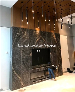 Ancient Wood Grain Marble Silver Wave Marble Tiles