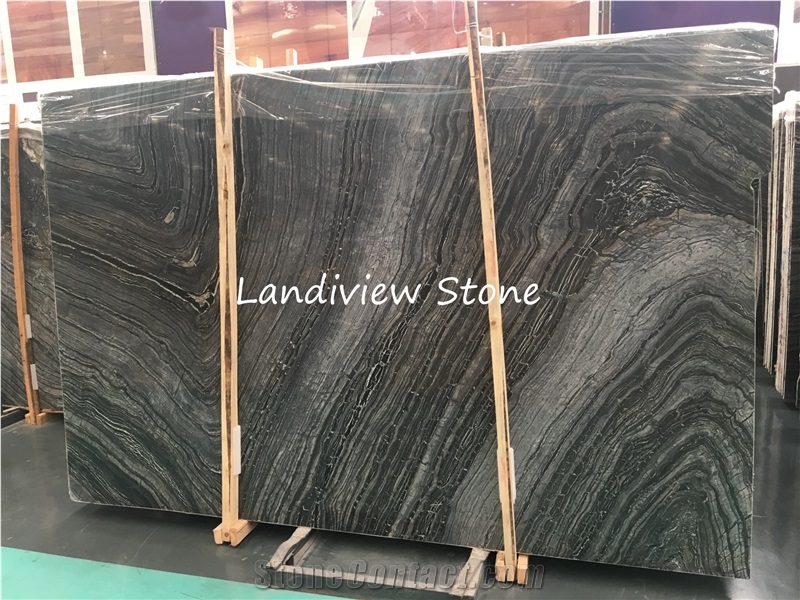 Ancient Wood Grain Marble Silver Wave Marble Tiles