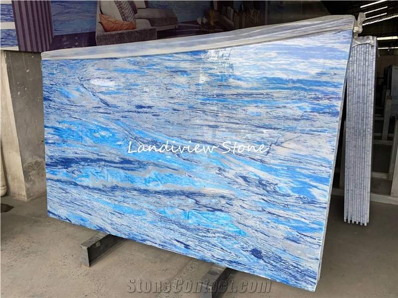 Antofagasta Azul Onyx Blue Onxy Slabs Tiles
