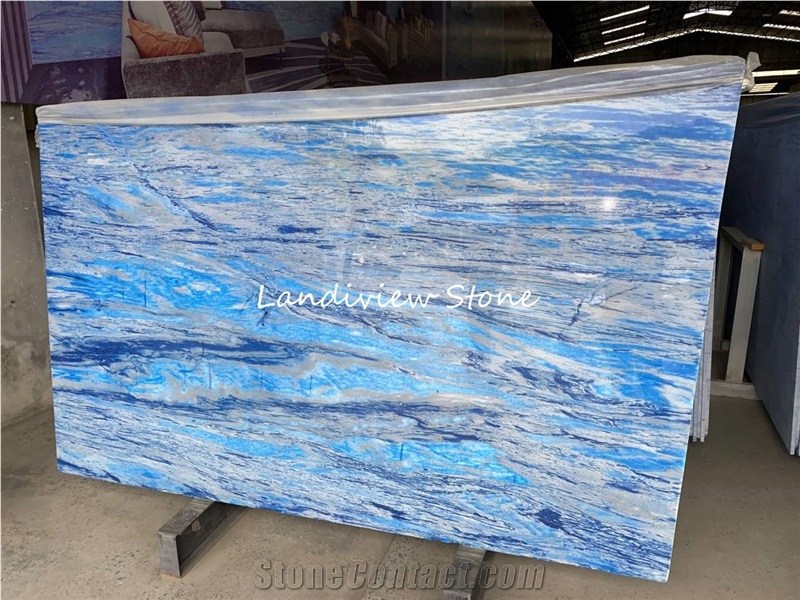 Antofagasta Azul Onyx Blue Onxy Slabs Tiles