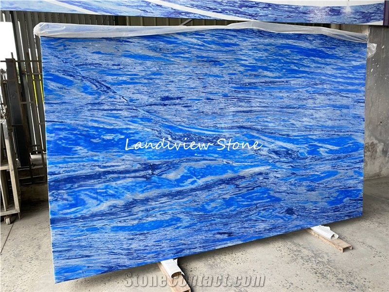 Antofagasta Azul Onyx Blue Onxy Slabs Tiles