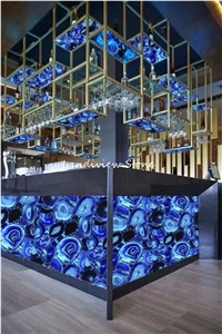 Backlit Semiprecious Stone Slabs,Agate Stone Tiles