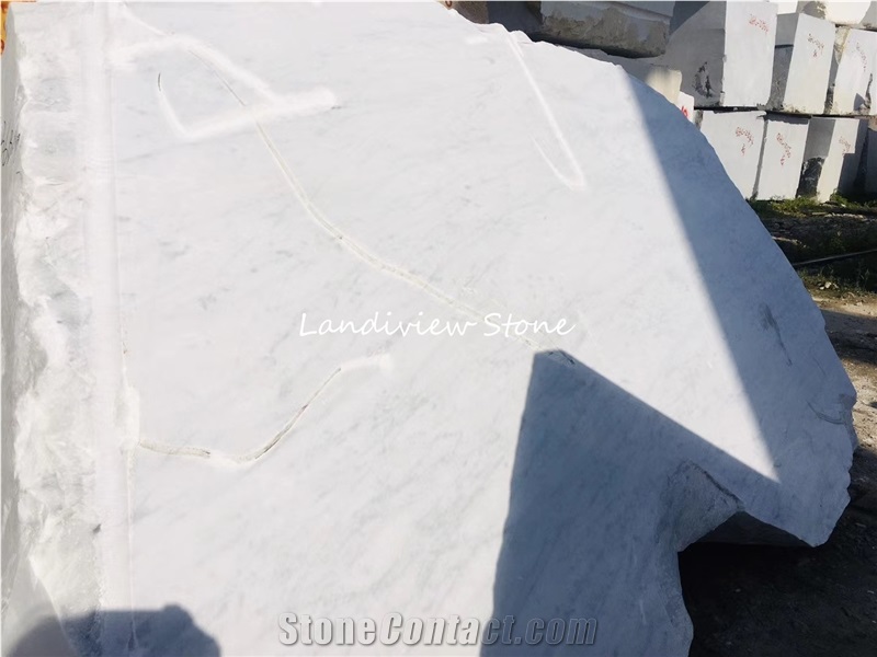 Carrara White Bianca Carrara Marble Block
