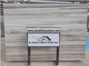 Crystal Wooden Vein Striato Bianco Marble Slabs