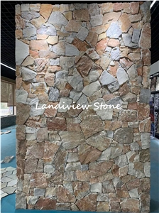 Golden Honey Quartzite Ledgestone Desert Gold Wall
