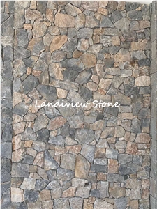 Iron Rusty Split Face Slate Wall Panels Ledgestone