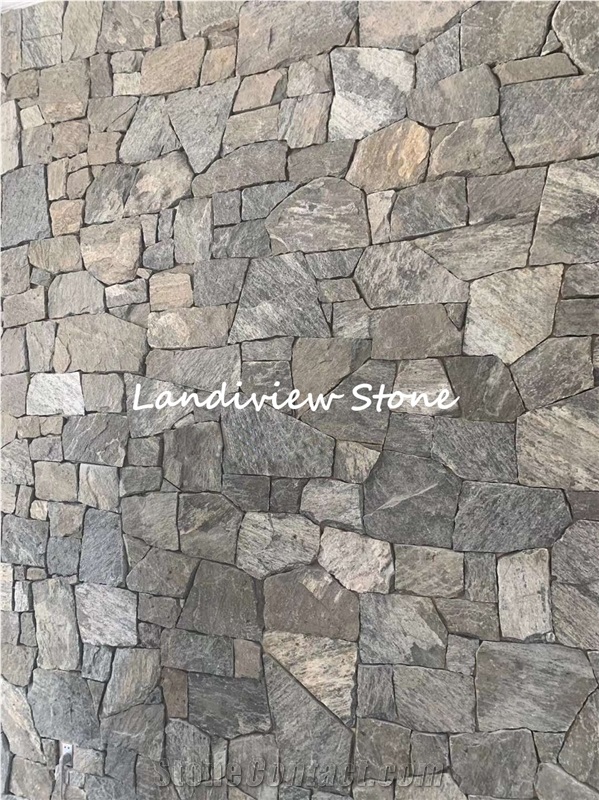 Iron Rusty Split Face Slate Wall Panels Ledgestone