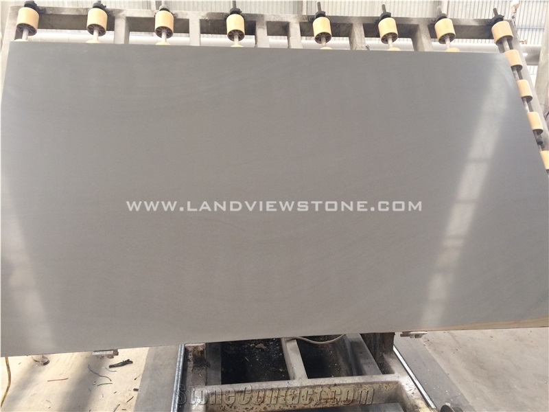Light Grey Sandstone Wall Cladding and Pool Coping