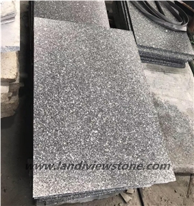 New G654 Dark Grey Granite Flamed Tiles Slabs