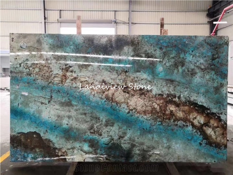 Onice Glaciale Cielo Del Sahara Blue Onyx Slabs