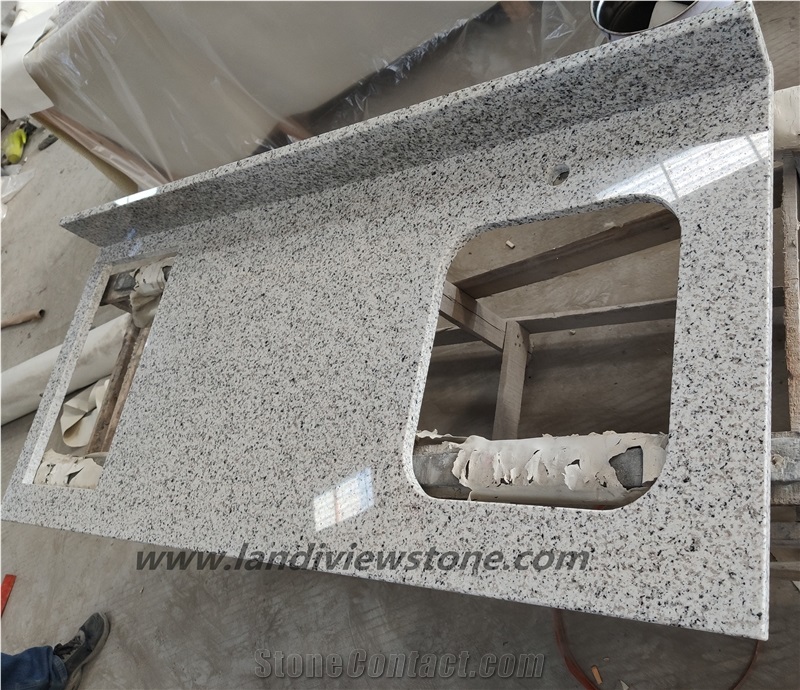 Rosselin White Granite Bathroom Vanity Top Cheap