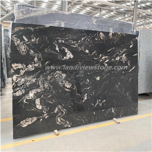 Royal Ballets Grau Cosmos Black Granite Slabs Tile
