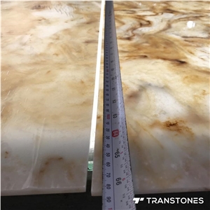 Translucent Polished Artificial Onyx Ceiling Panel