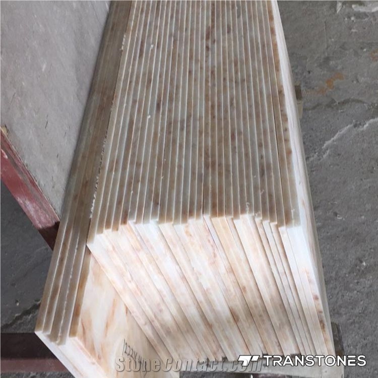 Translucent Polished Artificial Onyx Ceiling Panel