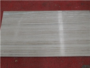 China Crystal Wood Vein Marble Milky Way Slab Tile